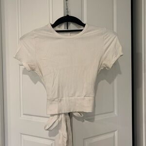 GARAGE Cropped Back Tie T-Shirt